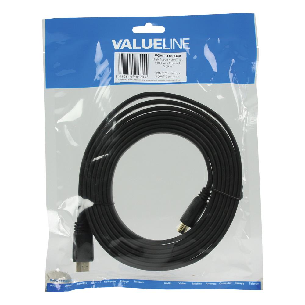 HDMI - HDMI, 3.0m, 3m, HDMI, HDMI, Sacchetto di politene - Foto 1